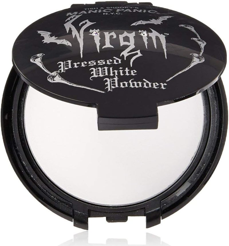 Manic Panic Virgin White Pressed Powder Compact for Gothic and Theatrical Makeup - Image 1