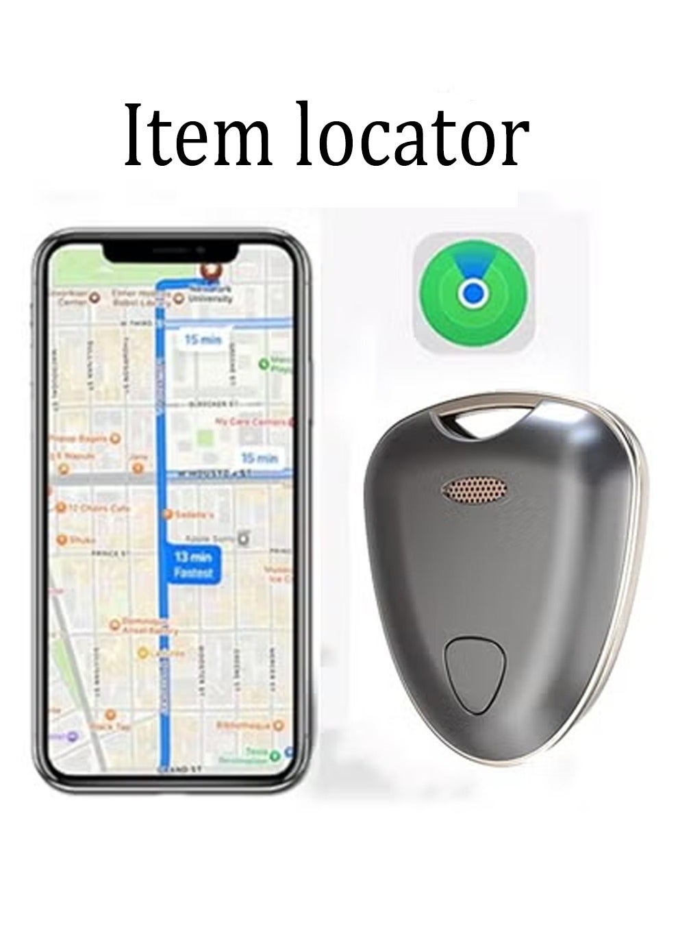 Item Locator, Security SmartTag Works with Apple Find My (iOS only),Luggage Tracker Phone Finder, Key Finder Compatible with iPhone iPad iWatch Mac, Bluetooth Tracker for Keys Wallets Belongings Gra