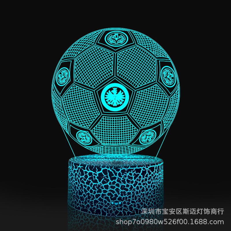 Football Night Light Export Led Creative 3D Acrylic Battery Colorful Touch Remote Control Desk Lamp - Image 4