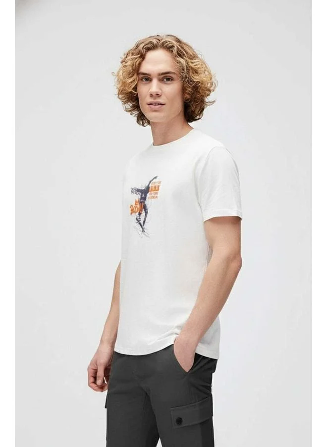 Bad Bear Boom Men's White T‑shirt Off‑White.