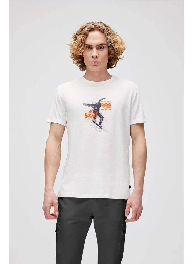 Bad Bear Boom Men's White T‑shirt Off‑White.