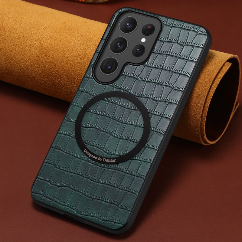 غطاء واقي، أخضر، لـ Samsung S25 Ultra / Samsung S25 باللون الأخضر للهدايا للاستخدام الشخصي سهل التخزين - Image 1