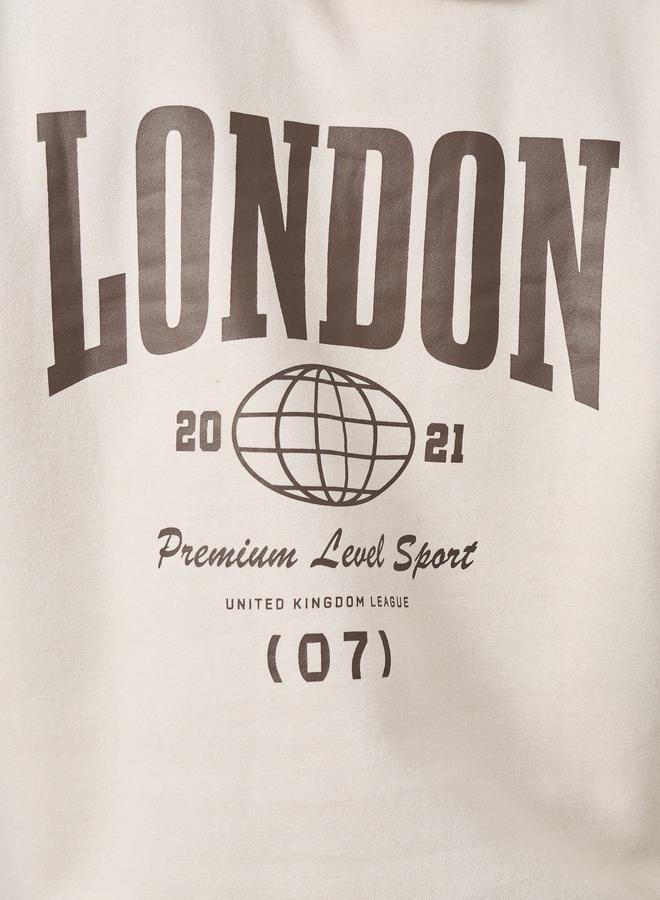 Styli Men Oversized Back Printed Fleece Hoodie - Image 4