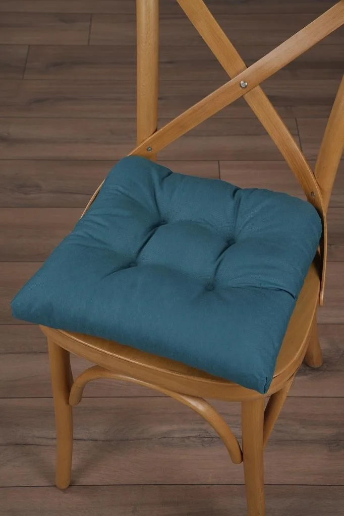 Altın Pamuk Gold Cotton Gold Pamuk Gold Pofidik Emerald Green Chair Cushion Special Stitched Laced 40X40CM