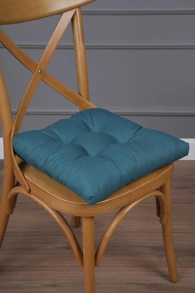 Altın Pamuk Gold Cotton Gold Pamuk Gold Pofidik Emerald Green Chair Cushion Special Stitched Laced 40X40CM