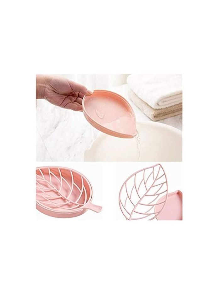 كول بيبي 3 عبوات حامل صابون على شكل أوراق الشجر مع أطباق صابون بلاستيكية - Image 5