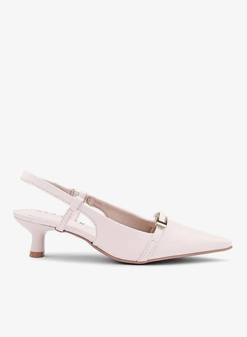 أيقون Women's Light-Tone Heeled Pumps