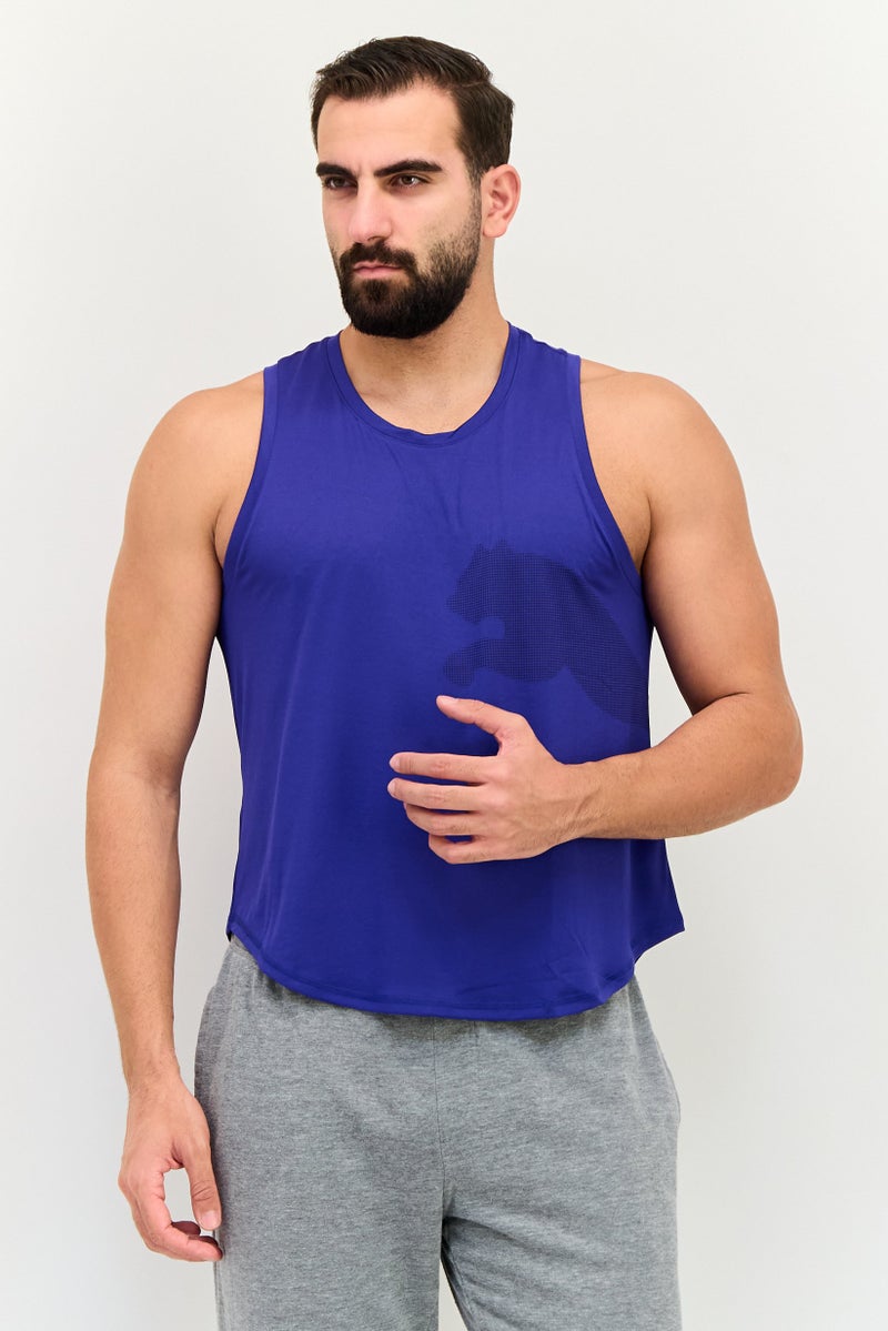 PUMA سترات تدريب بلا أكمام للرجال، رياضية، بنفسجي - Image 1