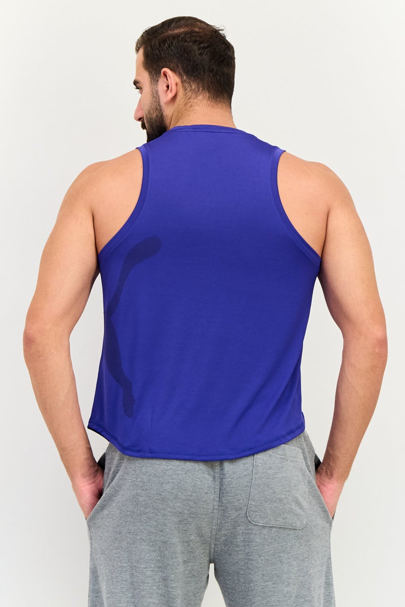 PUMA Men Sportswear Fit Sleeveless Training Vests, Purple - Image 4