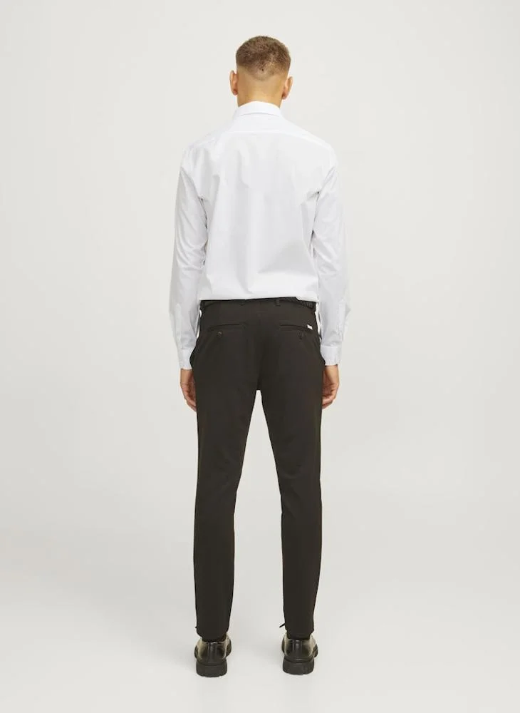 JJ Rebel Long sleeve slim fit solid shirt