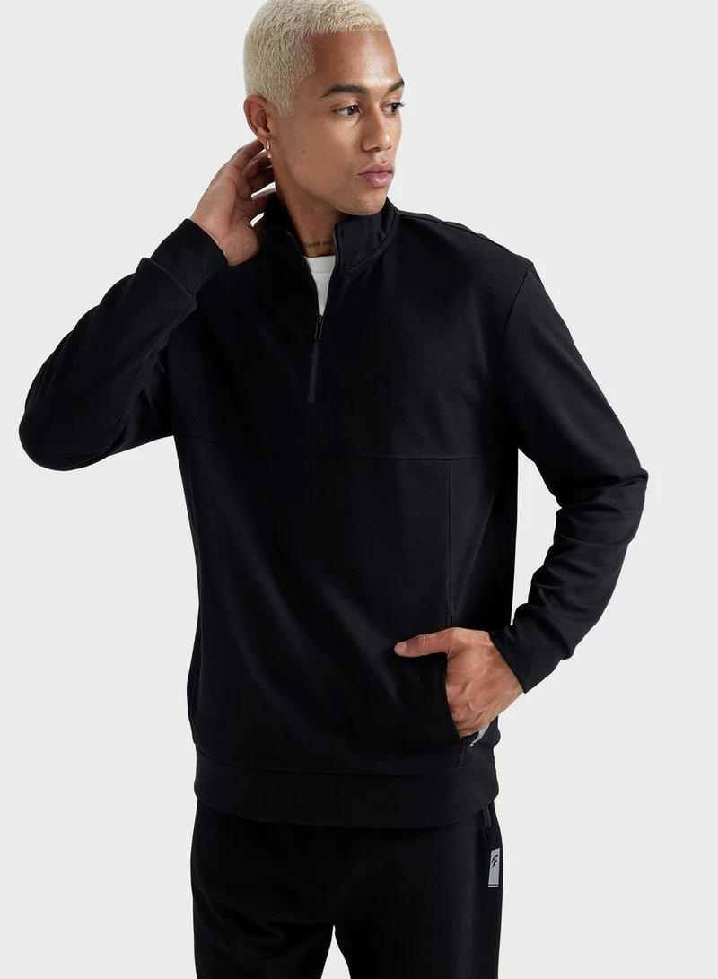 DeFacto Half Zippered Sweatshirt