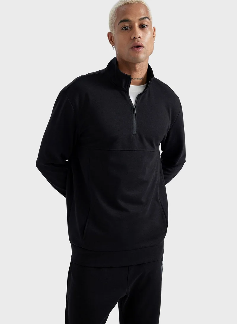 DeFacto Half Zippered Sweatshirt