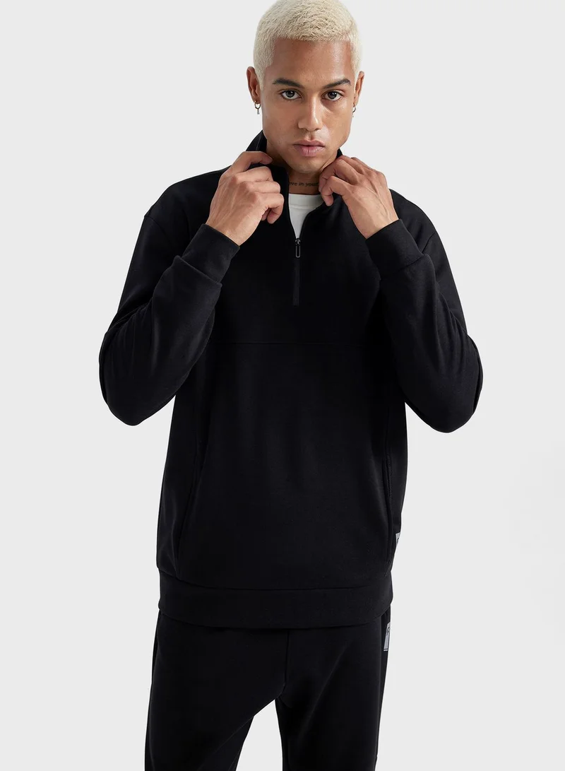 DeFacto Half Zippered Sweatshirt