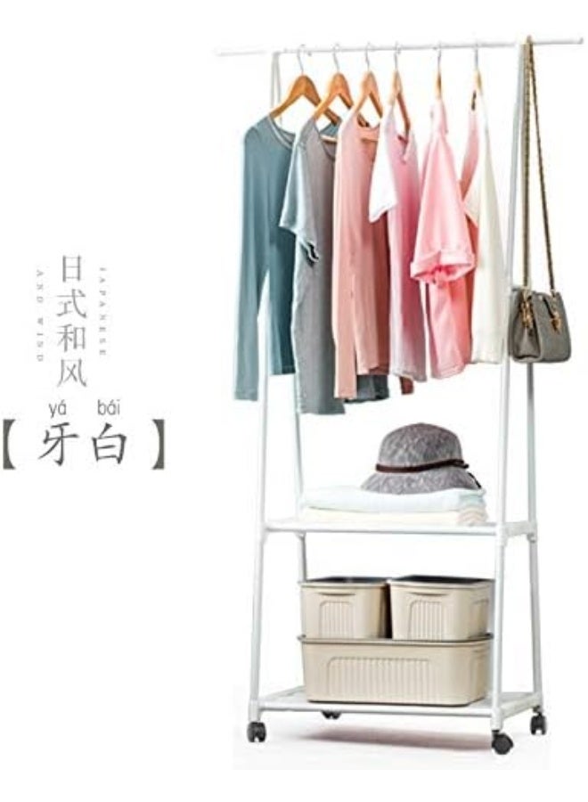 Generic Multi-function Triangle Coat Rack Removable Bedroom Hanging Clothes Rack With Wheels Floor Standing Coat Rack Clothes Hanger  - Image 1