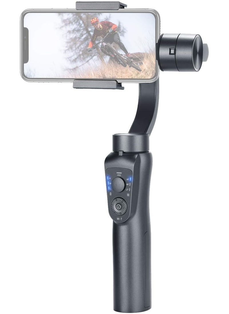 Generic - Three Axis Handheld Gimbal Stabilizer & LED Adjustable Night Fill Light and Lightning Zoom Face Tracking Time Lapse Portable PTZ Stabilizer Panorama Mode Sports Camera for Phone - Image 1