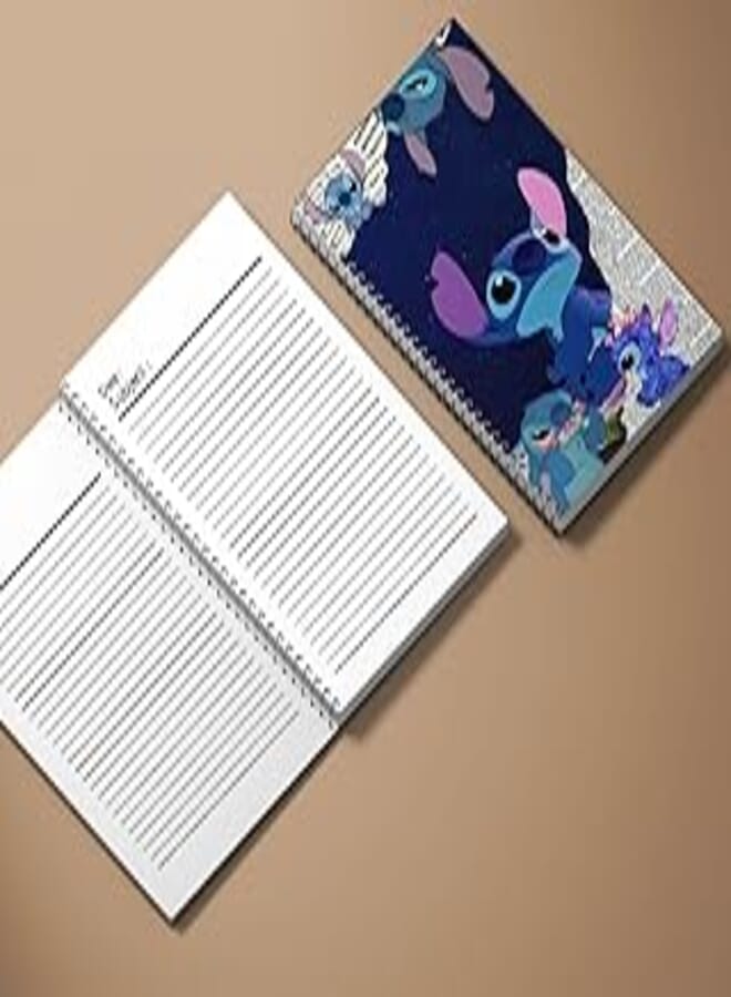 دفتر ملاحظات بتصميم فاخر مكون من 100 صفحة من Stitch Feelings (15 × 8 بوصة)