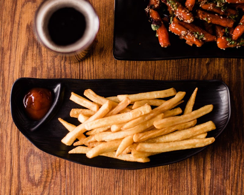 HAINE Pure Melamine Unbreakable Chip n Dip Platter (Black, 3 Pieces) - Image 3