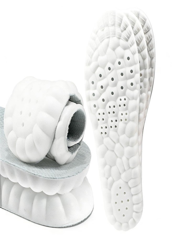 XINIFOOT نعال XINIFOOT Steppers Cloud للرجال والنساء - زوجان من نعال الأحذية المصنوعة من إسفنج الذاكرة الناعم، نعال مبطنة تسمح بالتهوية للجري والوقوف لفترات طويلة، وتخفيف التهاب اللفافة الأخمصية (مقاسات أمريكية من 4 إلى 8.5، رمادي) - Image 1