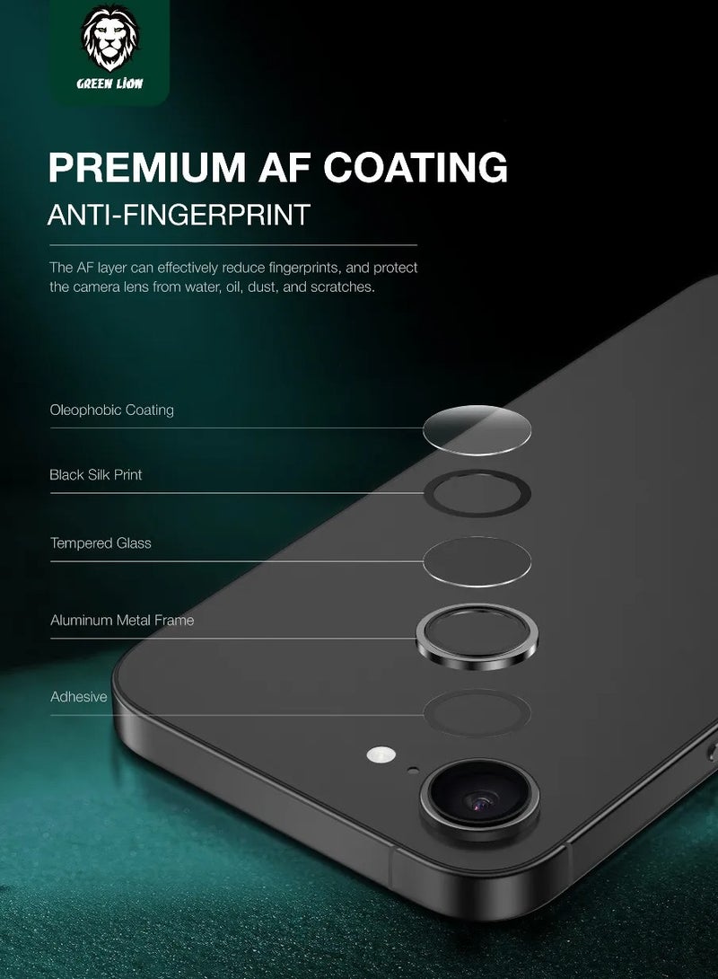 GREEN LION iPhone 16e Camera Lens Protector 9H Ultra-Clear HD Plus / Water Resistant / Nano Absorption / Innovative Design / Shatter Protection / Anti Glare Coating / High Transparency / Anti Scratch & Fingerprint - Black - Image 3