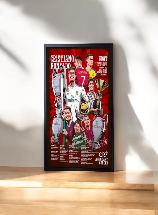 SINCE 7 STORE Legendary Career Framed Poster For Gifting/For Room Decor/For Football Fans - Image 3