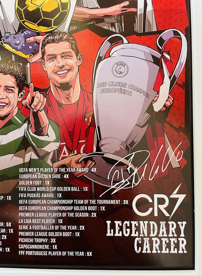 SINCE 7 STORE Legendary Career Framed Poster For Gifting/For Room Decor/For Football Fans - Image 4