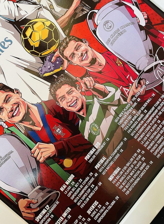 SINCE 7 STORE Legendary Career Framed Poster For Gifting/For Room Decor/For Football Fans - Image 5