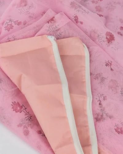 BEUWFEL Cotton Mosquito net for Babies | Cradle Thottil Jhula | Thottil Jhula | Infant Cradle | Premium Baby Baby Swing (Pink) - Image 2