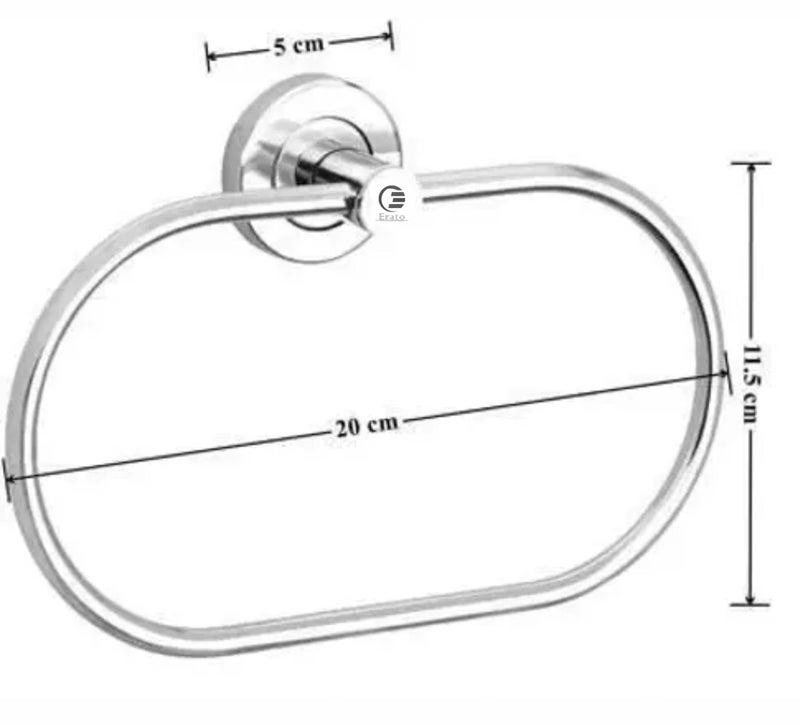 ERATO حامل مناشف دائري من الفولاذ المقاوم للصدأ 304 من إيراتو™ للمطبخ والحمام (شكل بيضاوي، 4) - Image 3