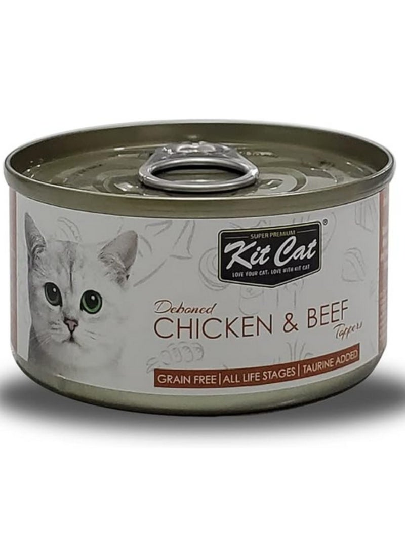 Kit Cat Deboned Chicken & Beef Toppers 80g