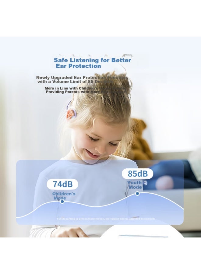Tribit Student Bluetooth Headphones, Children's Wireless Earphones, Non-in For Online Cl, Learning Aid, Memorization Practice, Sports, Music Listening, Headband Style - Image 2