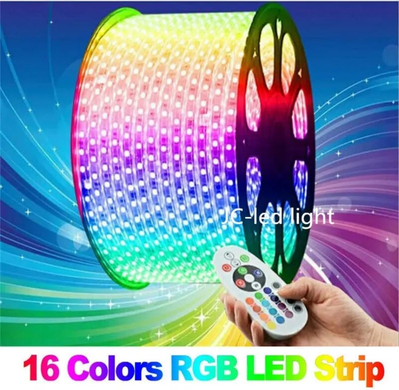 R.G.B LED Strip Light 50M/164FT – Color Changing Strip Light with Remote Control | Waterproof Flexible Strip Light for Indoor/Outdoor Use | Decorative Lighting for Home, Garden, Events - Image 3