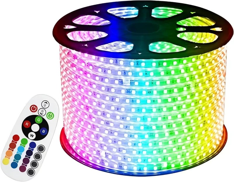 R.G.B LED Strip Light 50M/164FT – Color Changing Strip Light with Remote Control | Waterproof Flexible Strip Light for Indoor/Outdoor Use | Decorative Lighting for Home, Garden, Events - Image 1