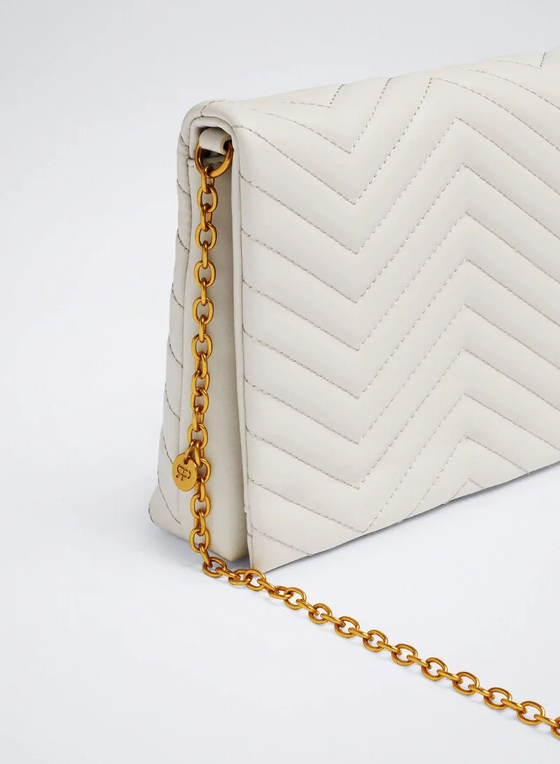 PARFOIS Quilted Chain Crossbody Bag