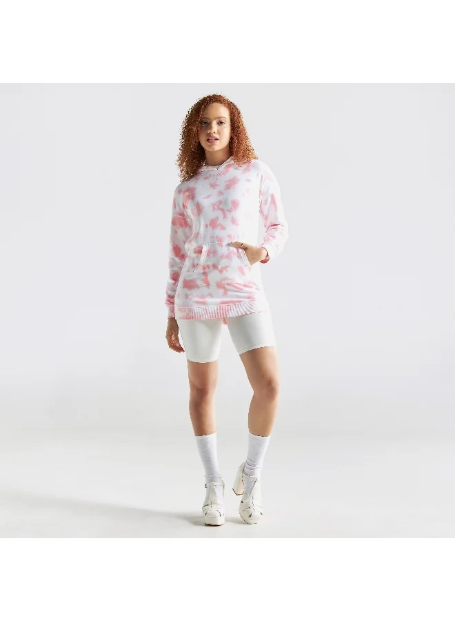 Splash FAV All-Over Print Hoodie with Long Sleeves and Kangaroo Pocket