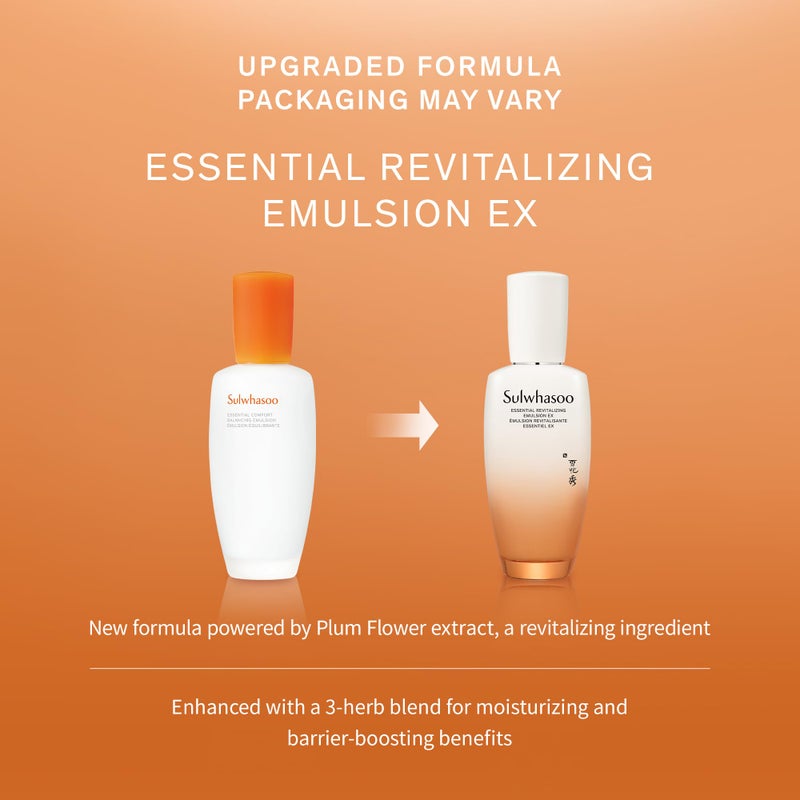 Sulwhasoo Essential Revitalizing Emulsion EX - Lightweight, fast-absorbing lotion that delivers 24-hour hydration while visibly soothing and supporting the skin barrier. - Image 5