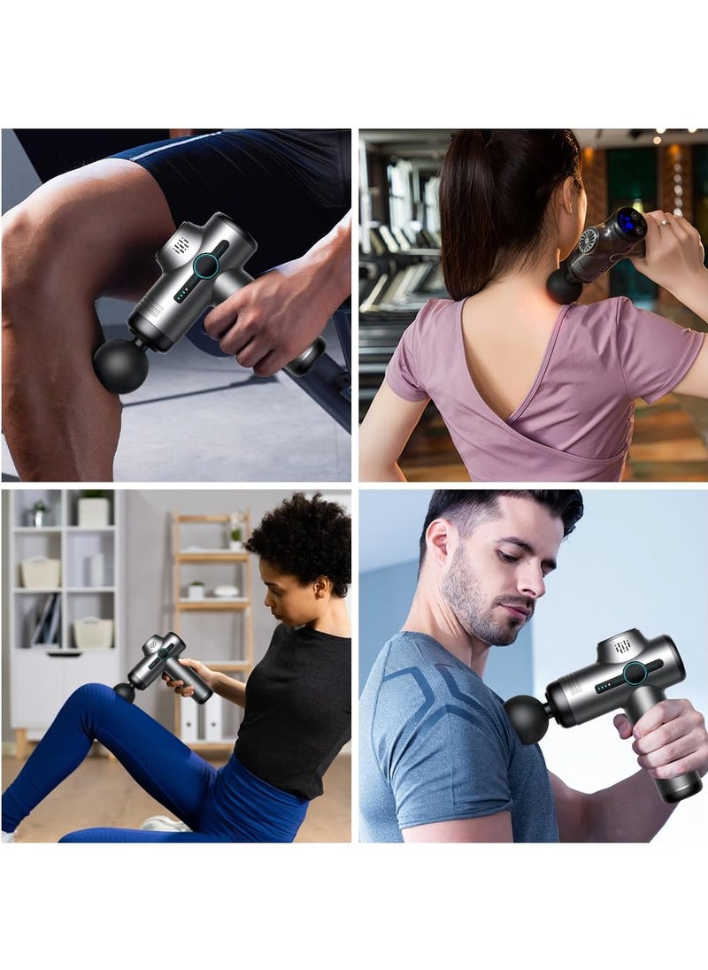 Necomi - Massage Gun, Deep Tissue Percussion Massager, Handheld Body Back Muscle Massager With 8 Massage Heads, Relieve Muscle Pain - Image 1