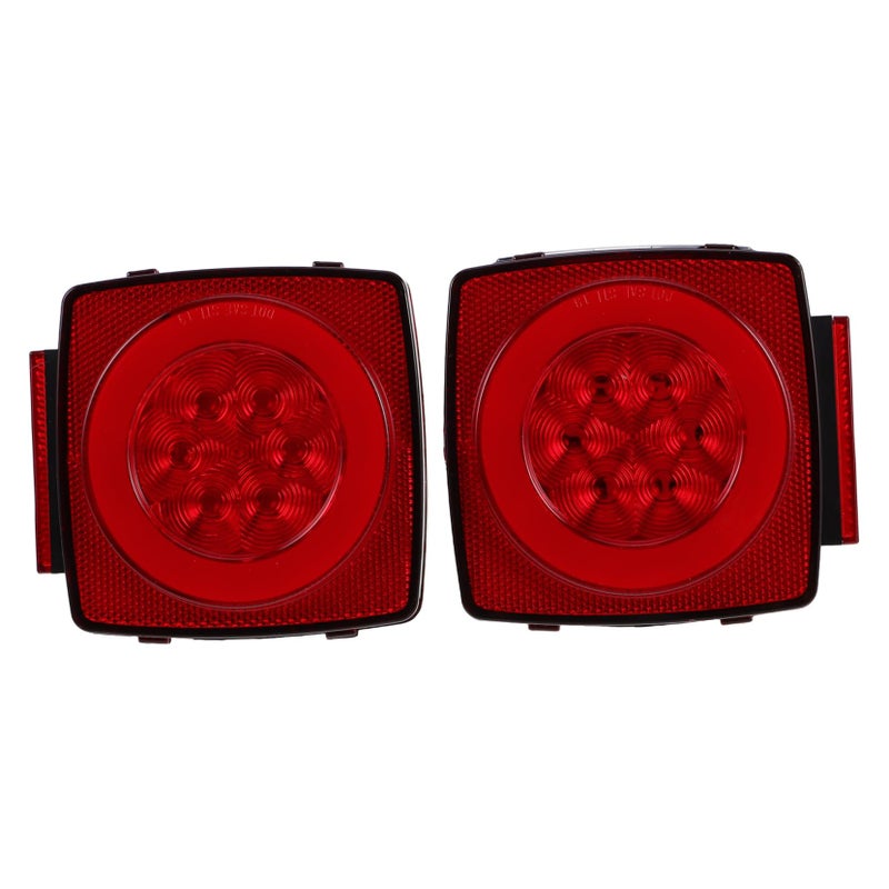 2Pcs Red LED Tail Lights For Trucks And Trailers Semi Truck Accessories Kit - Image 2