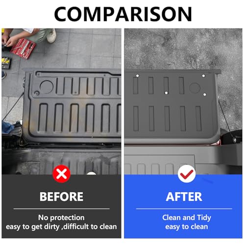 Xipoo Tailgate Mat Cargo Mat Compatible with 2019-2025 Dodge Ram 1500 TPE Tailgate Liner Cargo Liner Replacement for 2019-2025 Dodge Ram 1500 Accessories(Tailgate Mat) - Image 2