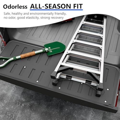 Xipoo Tailgate Mat Cargo Mat Compatible with 2019-2025 Dodge Ram 1500 TPE Tailgate Liner Cargo Liner Replacement for 2019-2025 Dodge Ram 1500 Accessories(Tailgate Mat) - Image 4