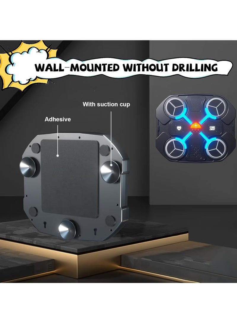 TIGER آلة الملاكمة الموسيقية للأطفال – لعبة ملاكمة ذكية بلوتوث للأولاد والبنات – آلة هدف ملاكمة مثبتة على الحائط مع قفازات ملاكمة – معدات تمرين ممتعة للأطفال، تنسيق وتدريب لياقة بدنية - Image 4