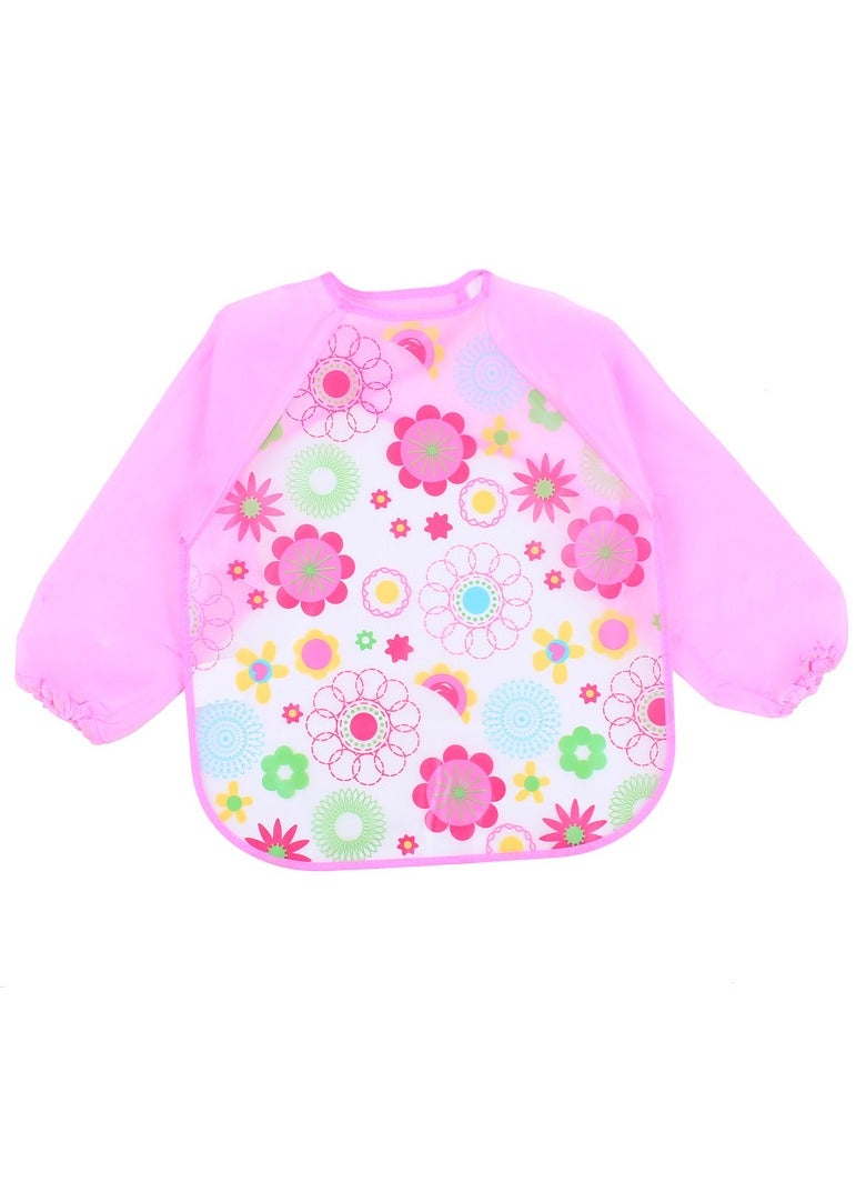 LOULUEN Waterproof Long Sleeve Baby Feeding Bib