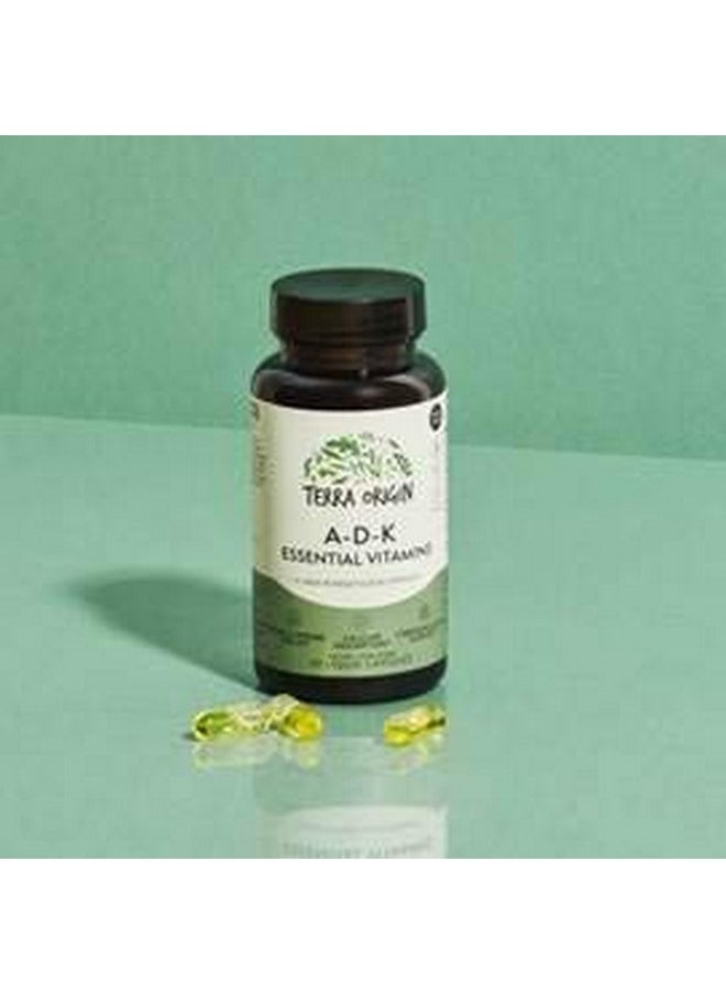 Terra Origin - Adk Essential Vitamins 60 High Potency Liquid Capsules Vegan Nongmo Gluten Free Made In The Usa. - Image 1