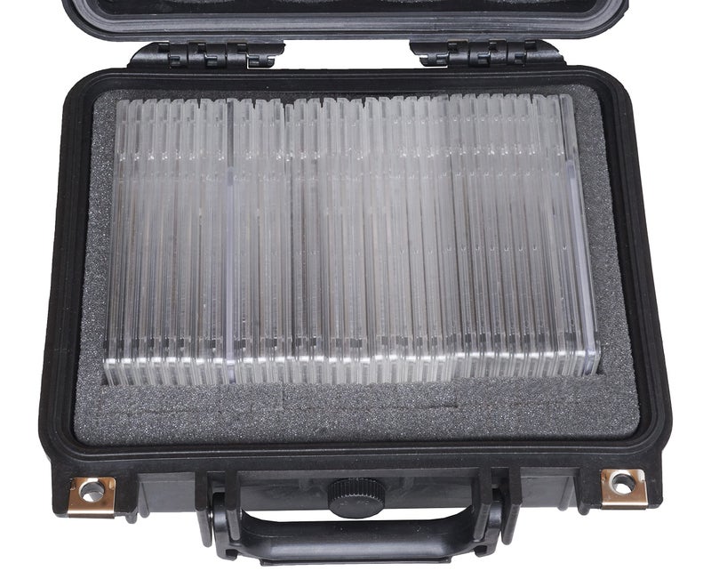 Case Club Graded Card Storage Box Fits up to 34 Card Slabs, or 100+ Sleeve Top Loaders- Travel Case fits Pokemon, MTG, & Sports Trading cards in Waterproof Exterior with Customizable Foam Interior - Image 3