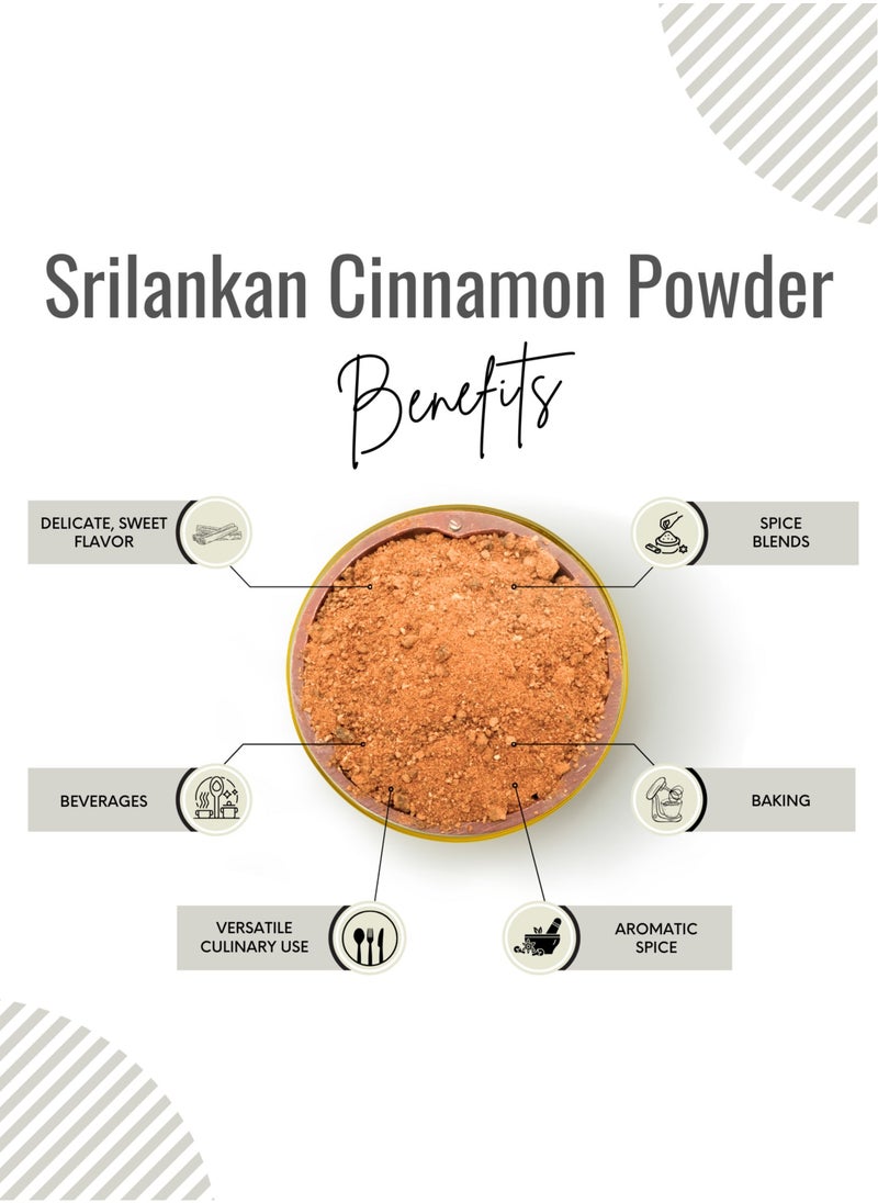 Awafi Mill - AWAFI MILL Sri Lankan Cinnamon Powder | Premium Ceylon Dalchini – Fine Aromatic Spice for Culinary Delights - Image 1
