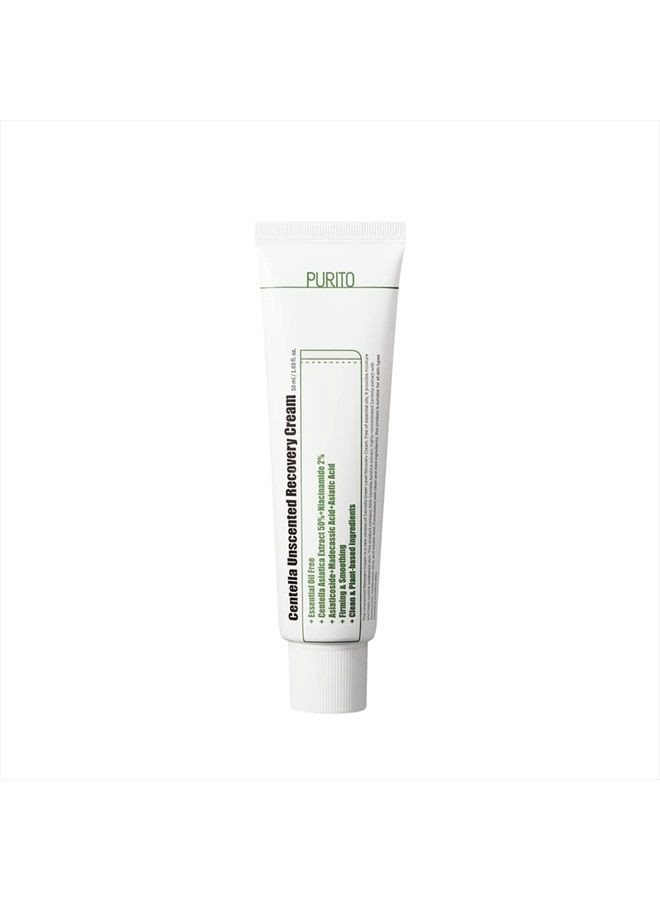 Centella Unscented Recovery Cream 50ml / 1.7 fl.oz Witch Hazel-free, Vegan, Skin barrier