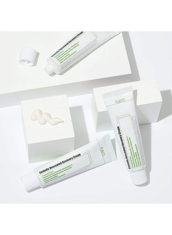 Centella Unscented Recovery Cream 50ml / 1.7 fl.oz Witch Hazel-free, Vegan, Skin barrier