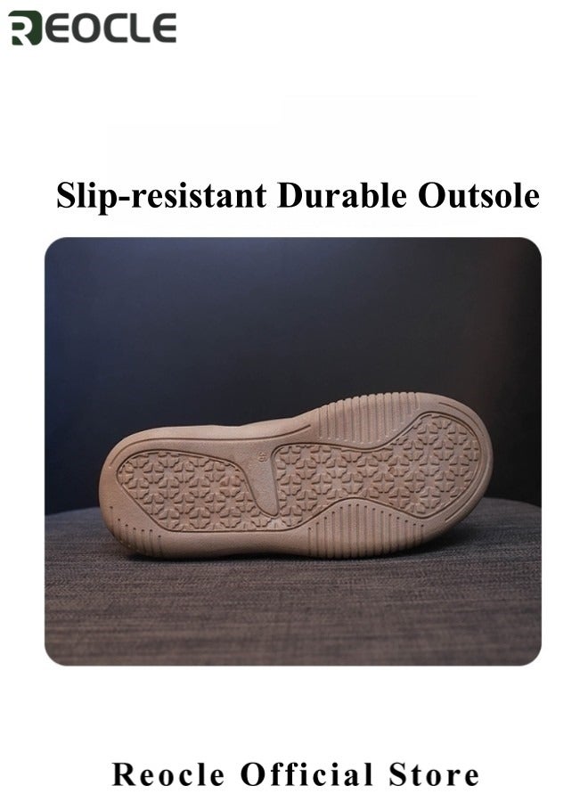 ريوكل أحذية رياضية نسائية ذات نعل سميك وأربطة كاجوال مريحة ونعل سميك أحذية تنس مضادة للانزلاق أحذية مشي وأحذية رياضية عصرية - Image 5