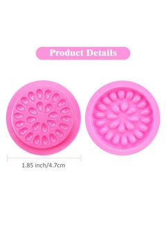 Maitys Maitys 150 Pcs Lash Glue Holder False Lash Glue Trays Lash Extension Glue Palette Eyelash Pallet Grafting Disposable Pads Plastic Pink Lash Tray for Women Girls Eyelash Extension Beauty Tools Supply  - Image 4