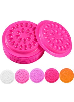 Maitys Maitys 150 Pcs Lash Glue Holder False Lash Glue Trays Lash Extension Glue Palette Eyelash Pallet Grafting Disposable Pads Plastic Pink Lash Tray for Women Girls Eyelash Extension Beauty Tools Supply  - Image 1