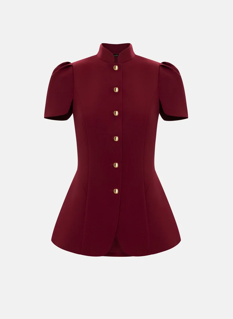 Lichi  Fitted jacket with a stand-up collar and voluminous sleeves for Women | Best Price UAE